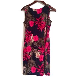 AGB Floral Print Sheath Dress